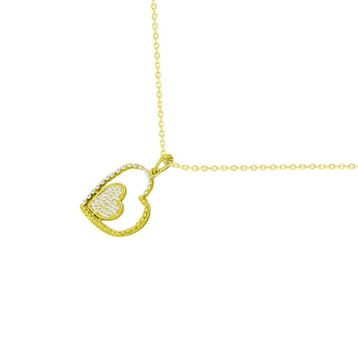Heart Pendant With Diamonds PD31353A